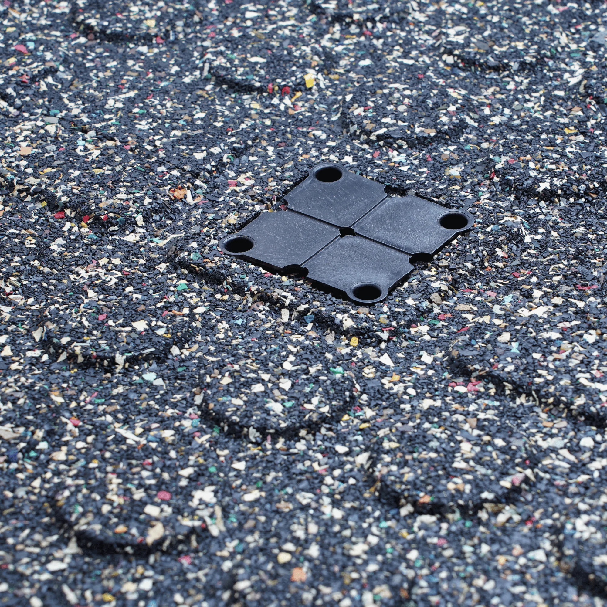 9 PACK OVERDRIVE EPDM Rubber Gym Mat Flooring Black 500MM x 500MM x 25MM - Image 5