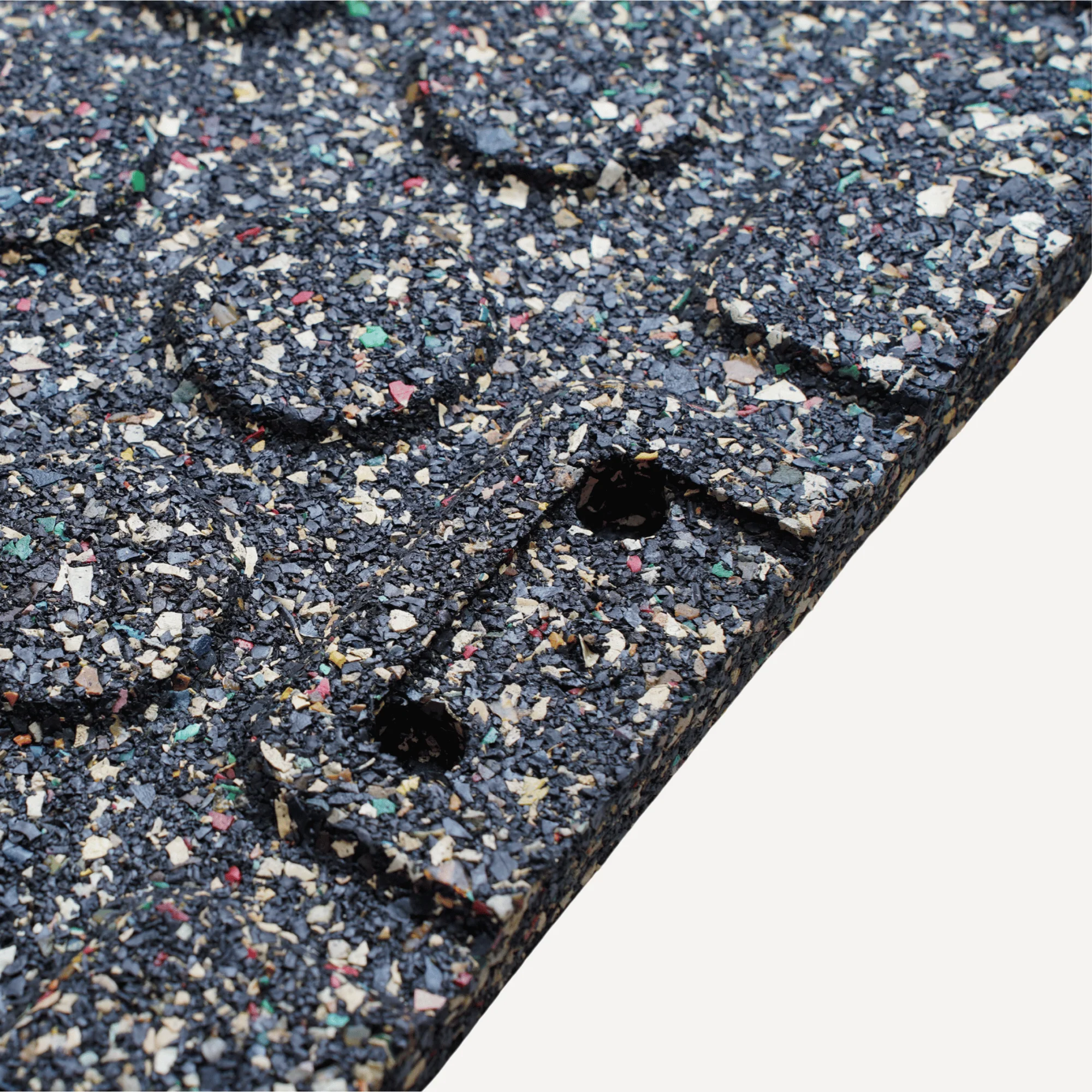 9 PACK OVERDRIVE EPDM Rubber Gym Mat Flooring Black 500MM x 500MM x 25MM - Image 6