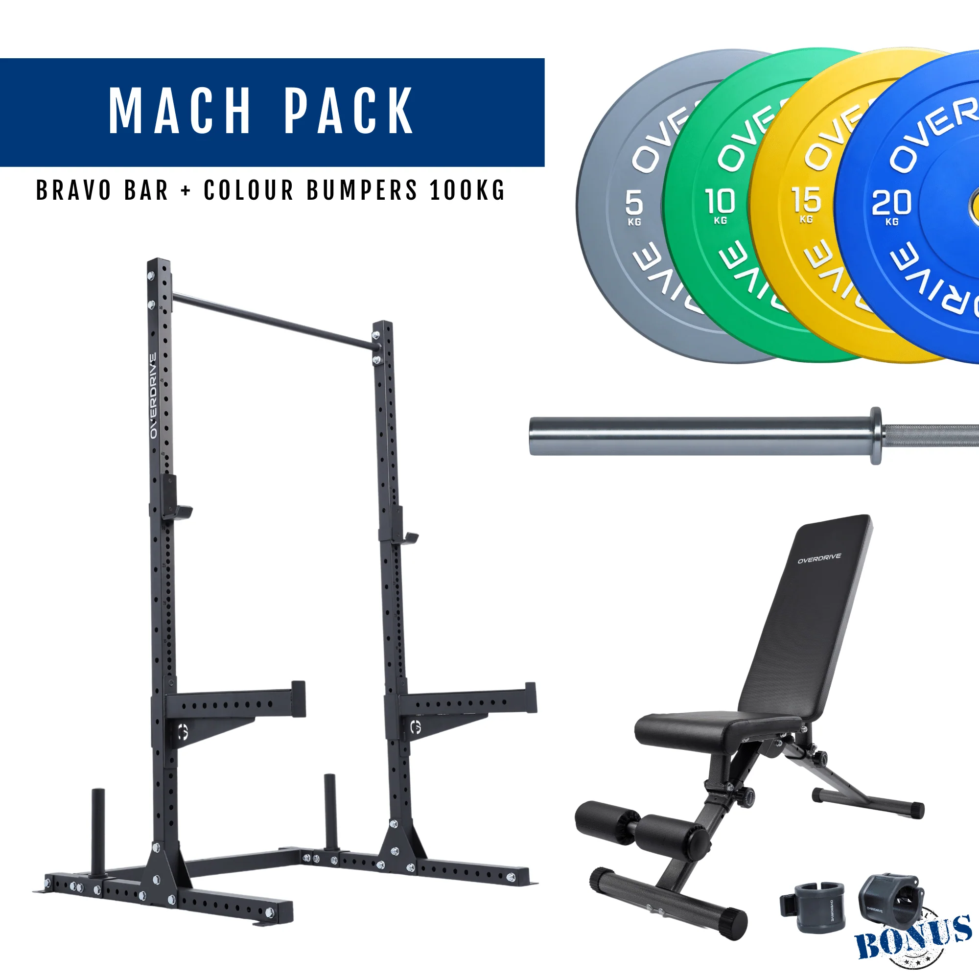 PRE-ORDER ETA 6th April Home Gym Packages - Mach Pack 100kg City Bench - Image 28