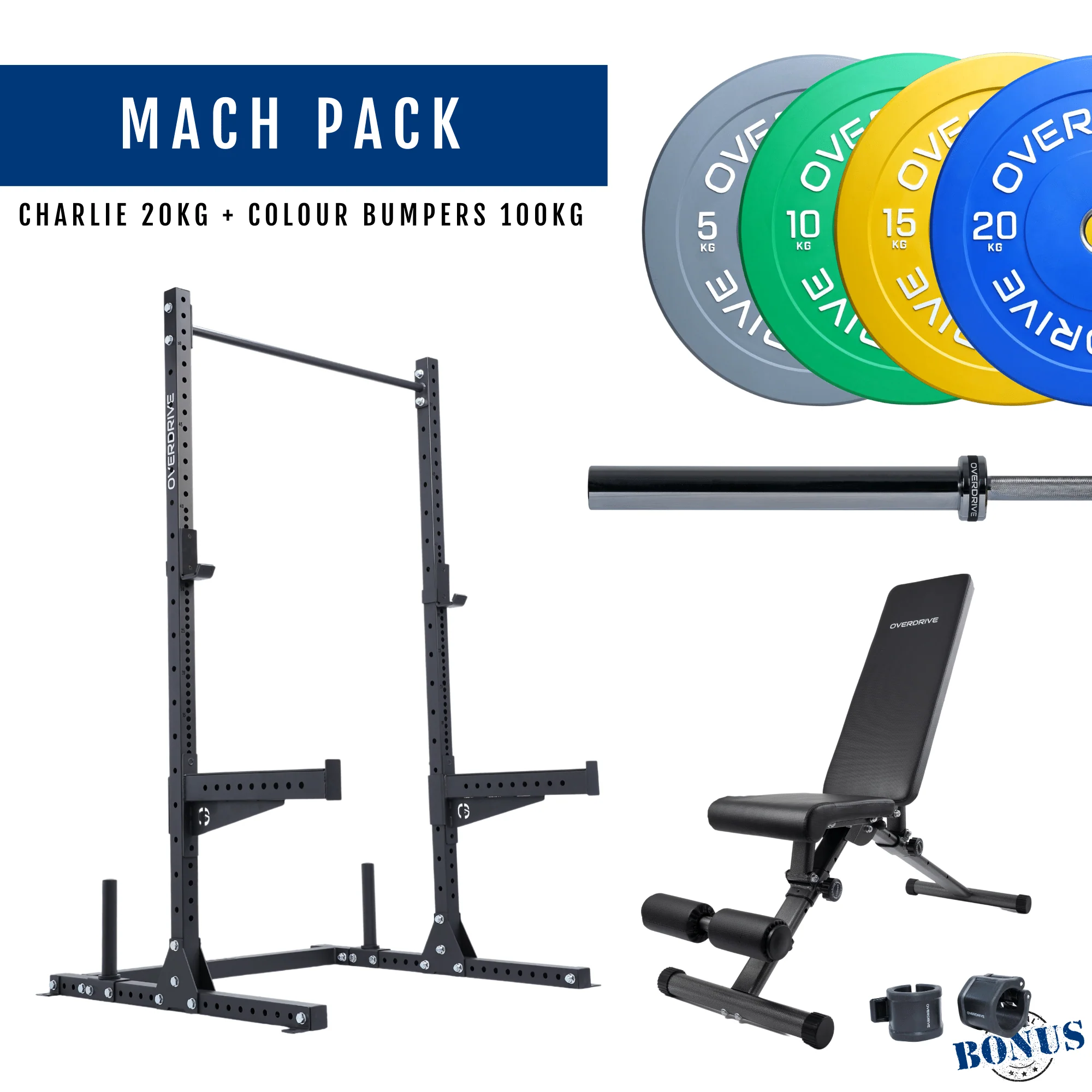 PRE-ORDER ETA 6th April Home Gym Packages - Mach Pack 100kg City Bench - Image 30