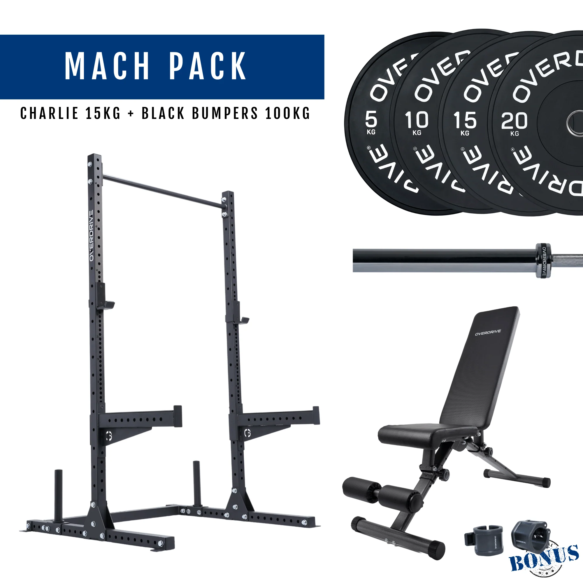 PRE-ORDER ETA 6th April Home Gym Packages - Mach Pack 100kg City Bench - Image 31