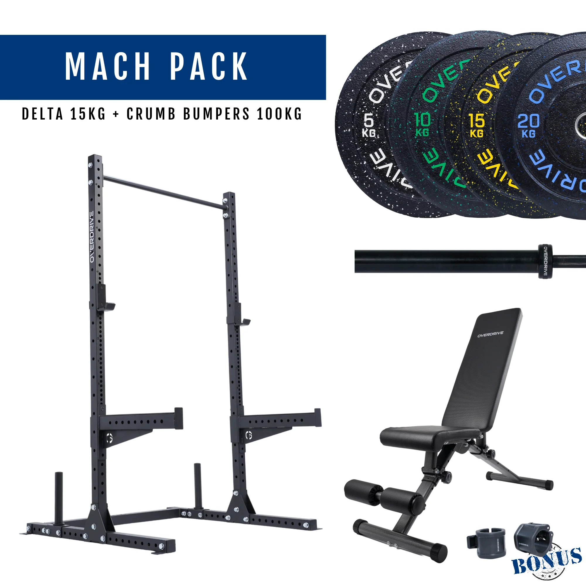 PRE-ORDER ETA 6th April Home Gym Packages - Mach Pack 100kg City Bench - Image 36