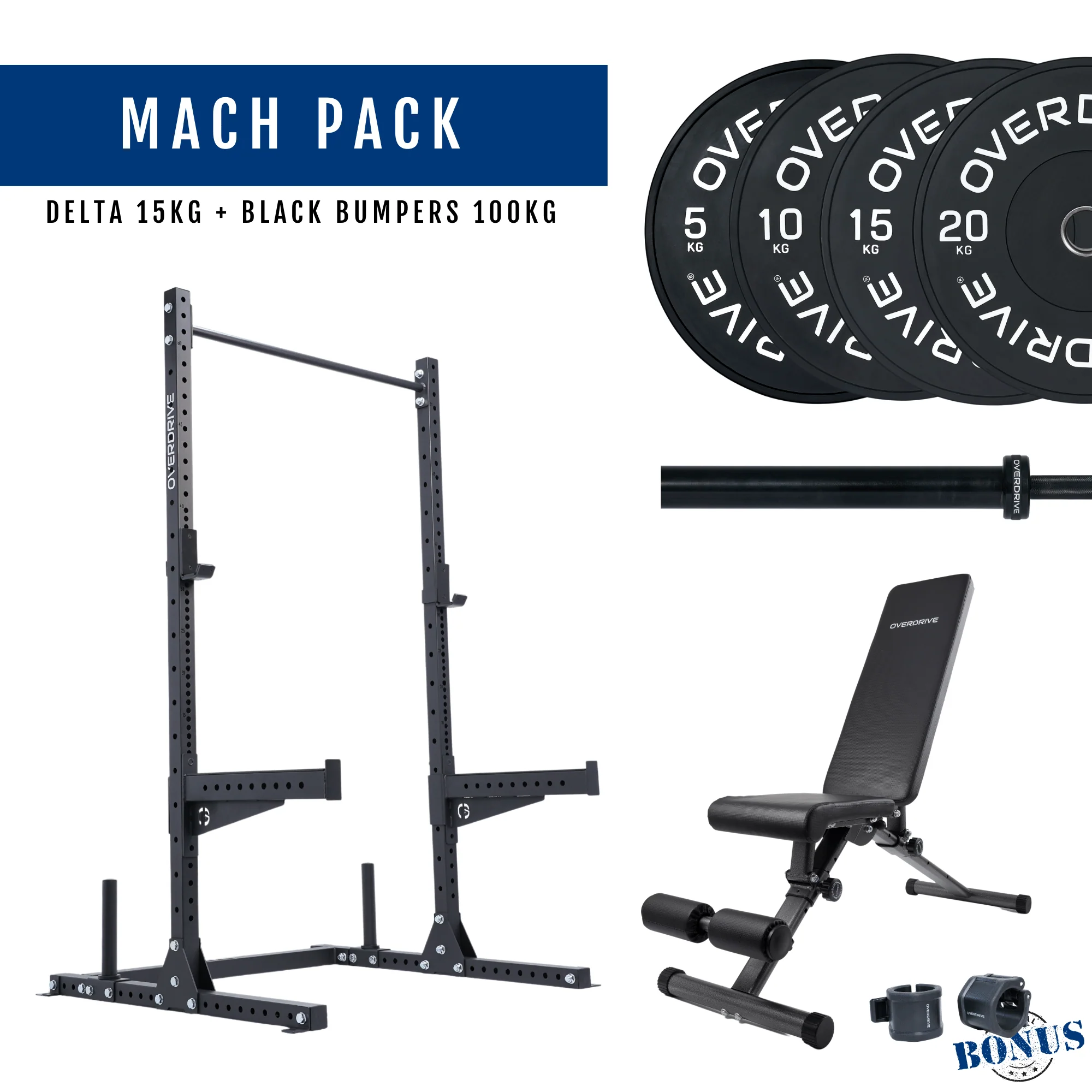 PRE-ORDER ETA 6th April Home Gym Packages - Mach Pack 100kg City Bench - Image 40