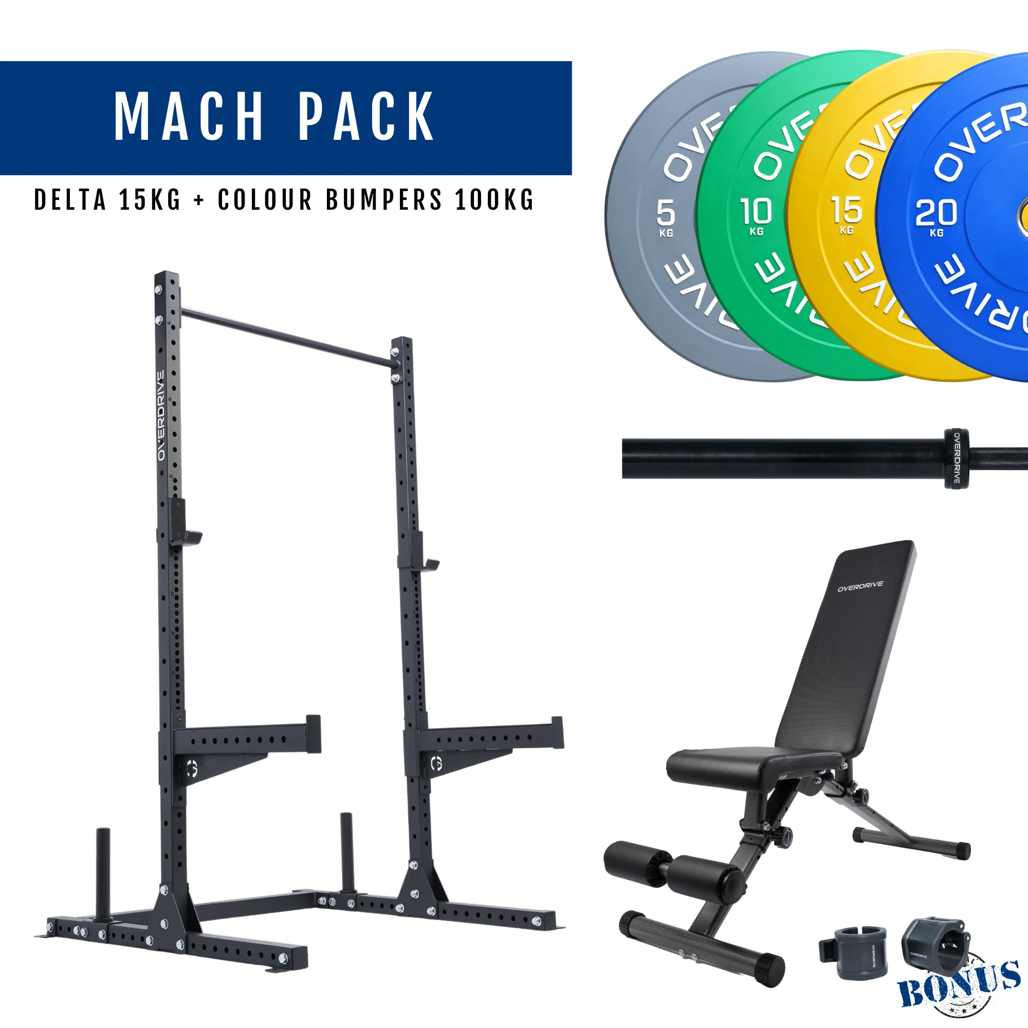 PRE-ORDER ETA 6th April Home Gym Packages - Mach Pack 100kg City Bench - Image 43