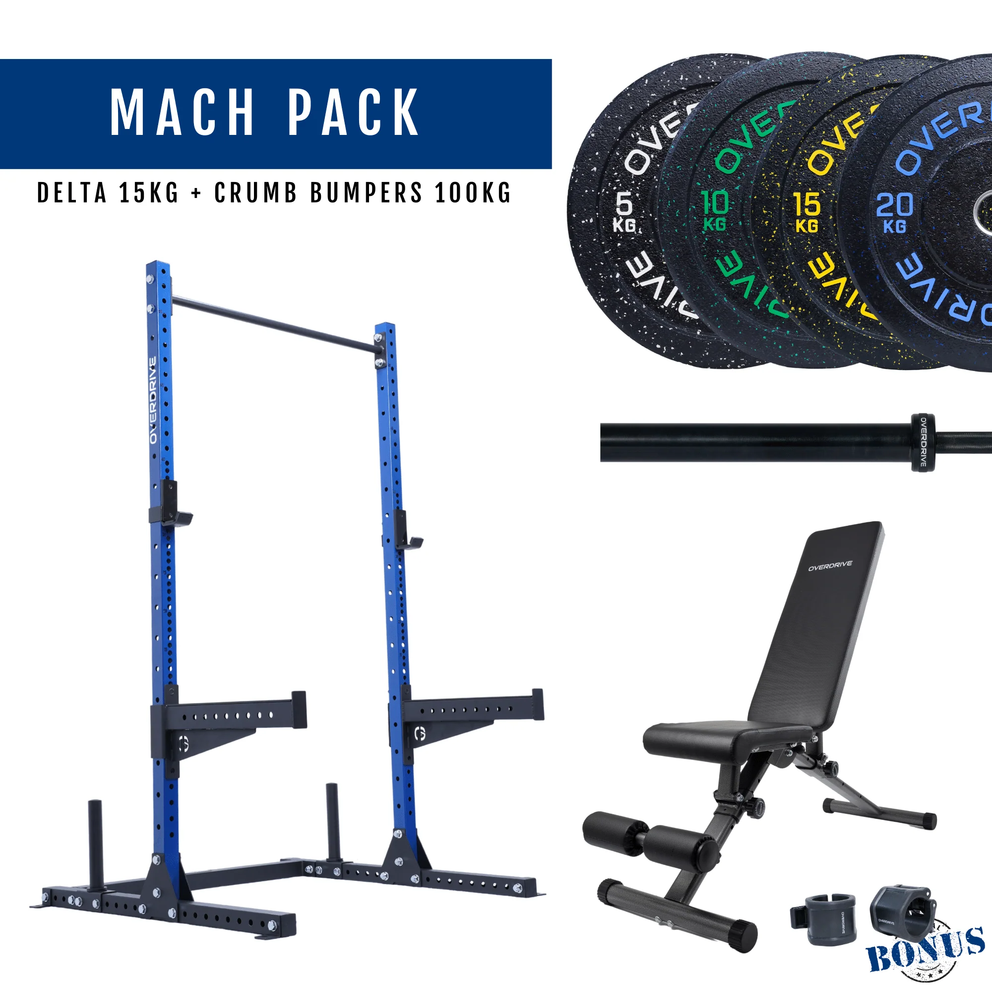PRE-ORDER ETA 6th April Home Gym Packages - Mach Pack 100kg City Bench - Image 61