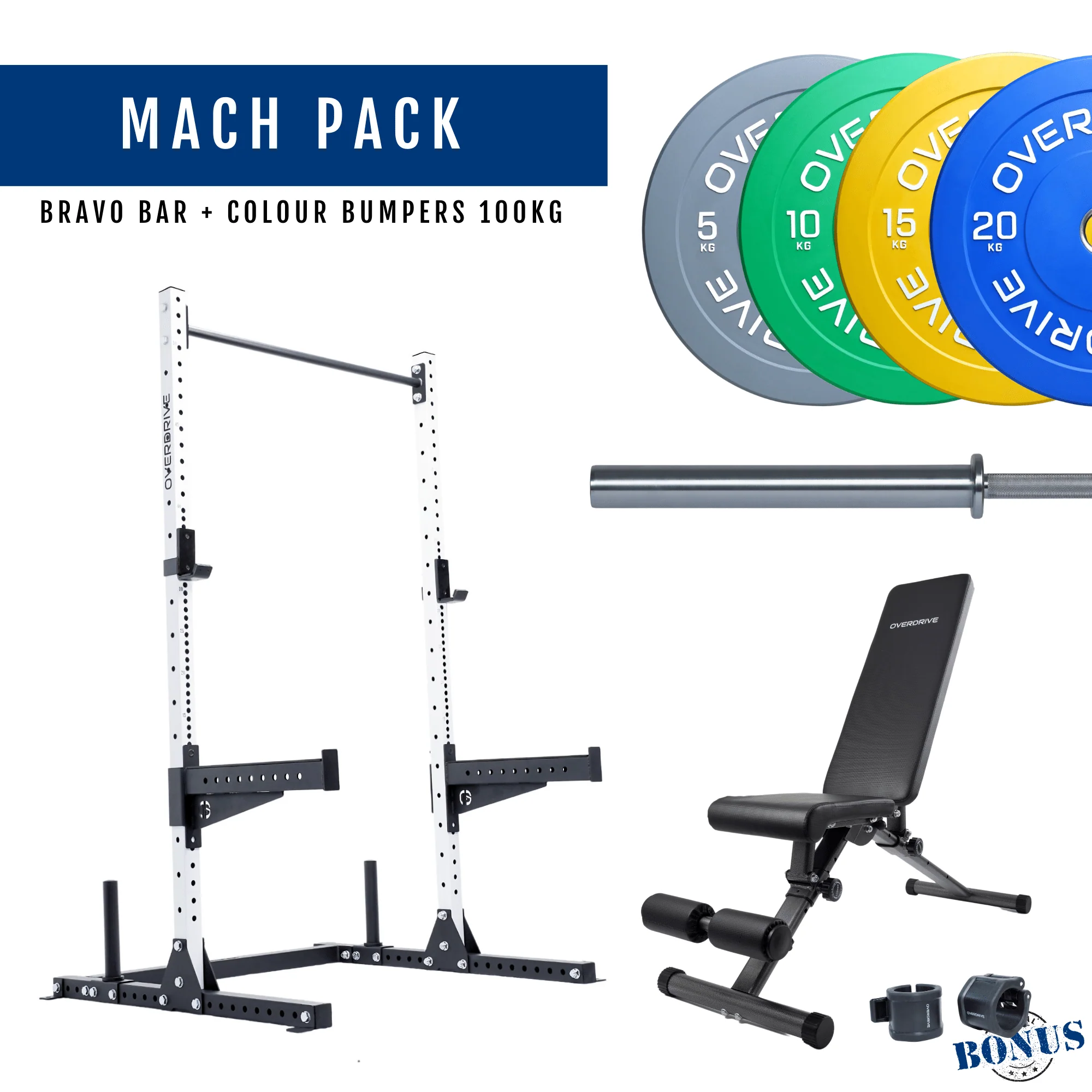 PRE-ORDER ETA 6th April Home Gym Packages - Mach Pack 100kg City Bench - Image 67