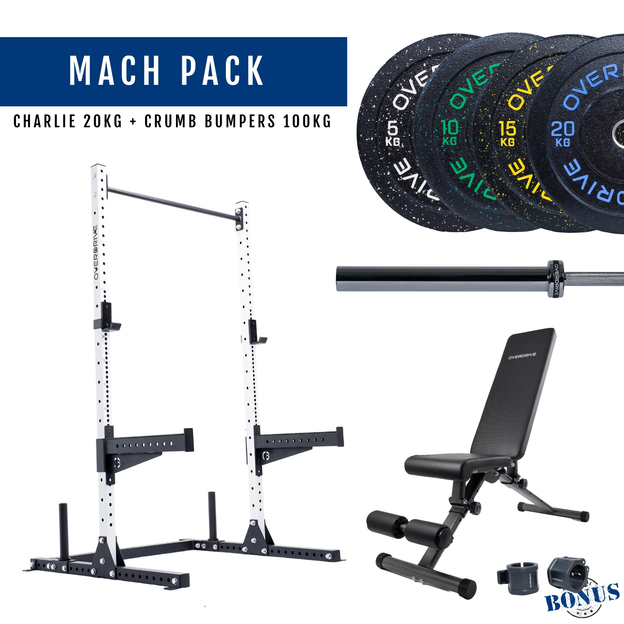 PRE-ORDER ETA 6th April Home Gym Packages - Mach Pack 100kg City Bench - Image 72