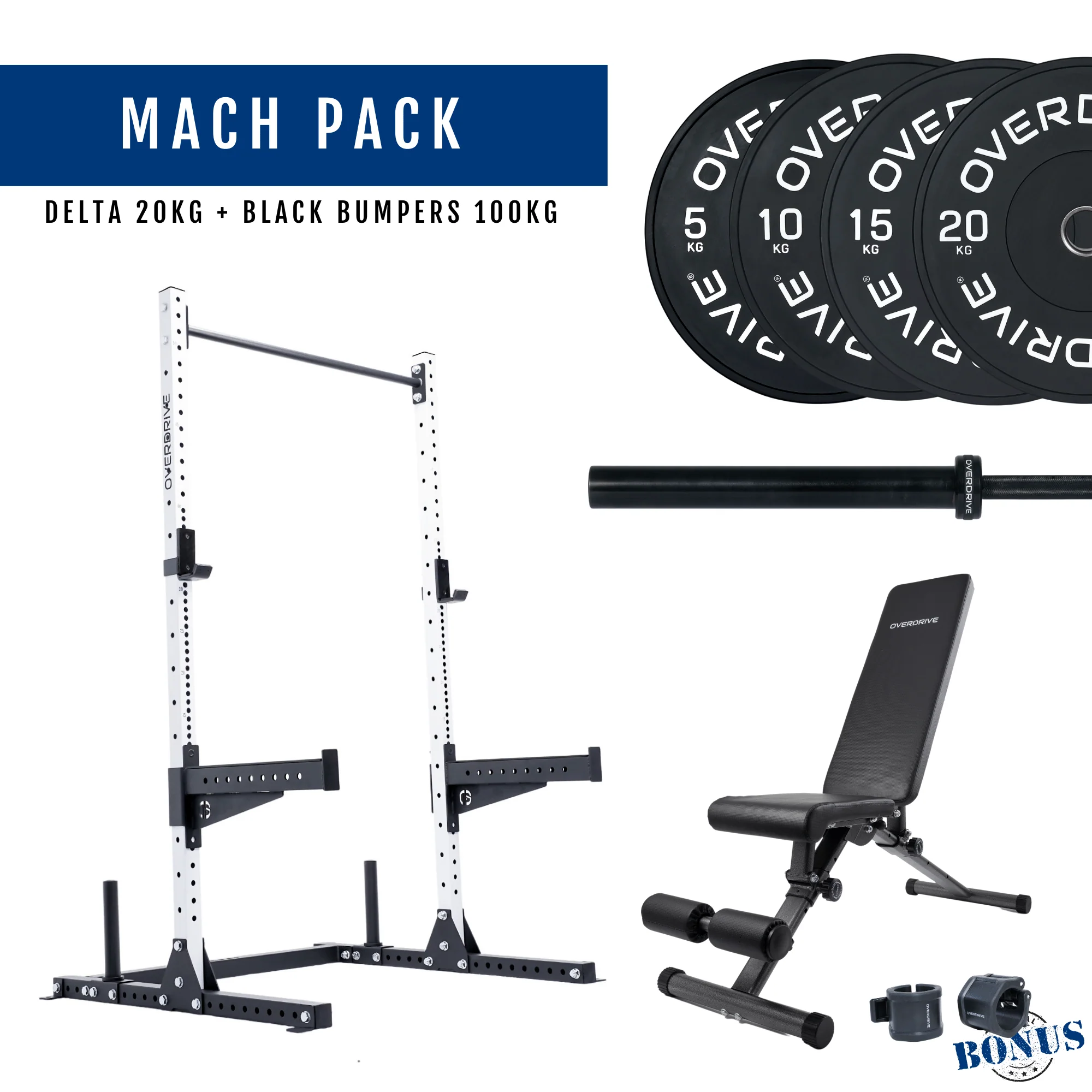 PRE-ORDER ETA 6th April Home Gym Packages - Mach Pack 100kg City Bench - Image 77