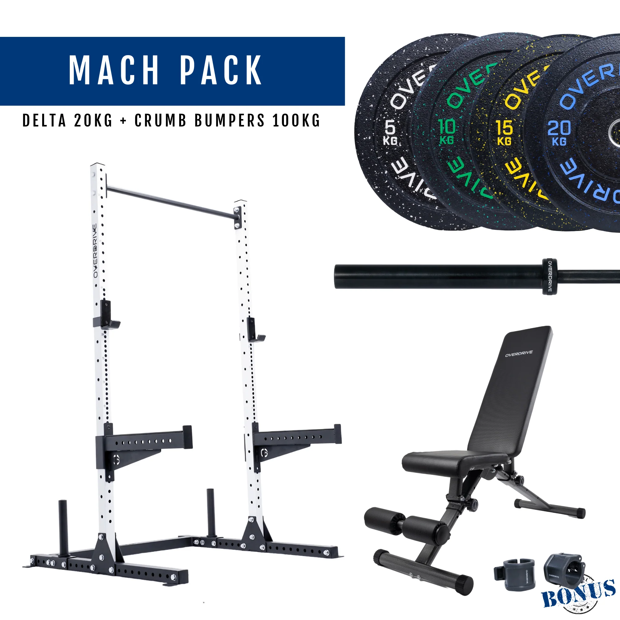 PRE-ORDER ETA 6th April Home Gym Packages - Mach Pack 100kg City Bench - Image 79