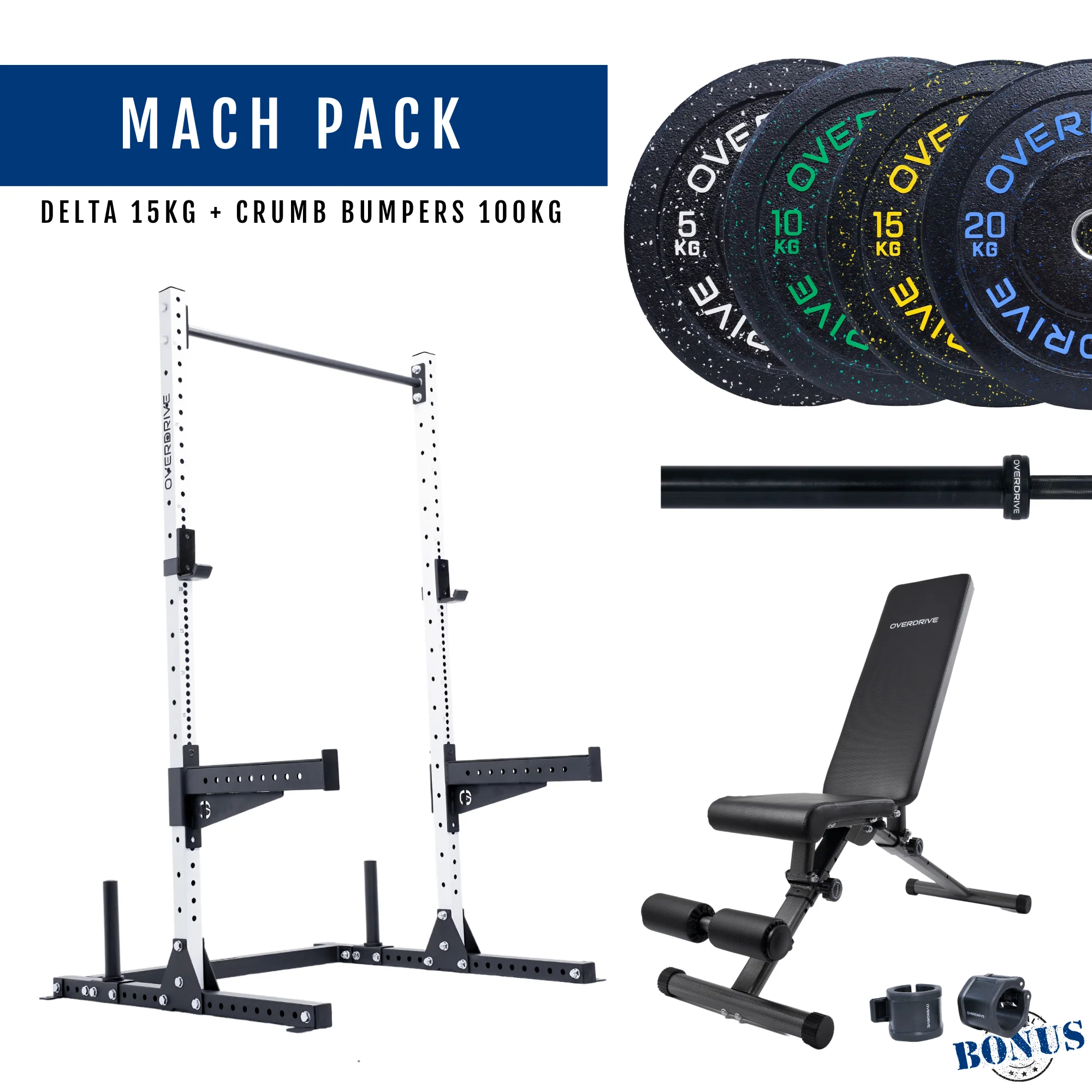 PRE-ORDER ETA 6th April Home Gym Packages - Mach Pack 100kg City Bench - Image 83