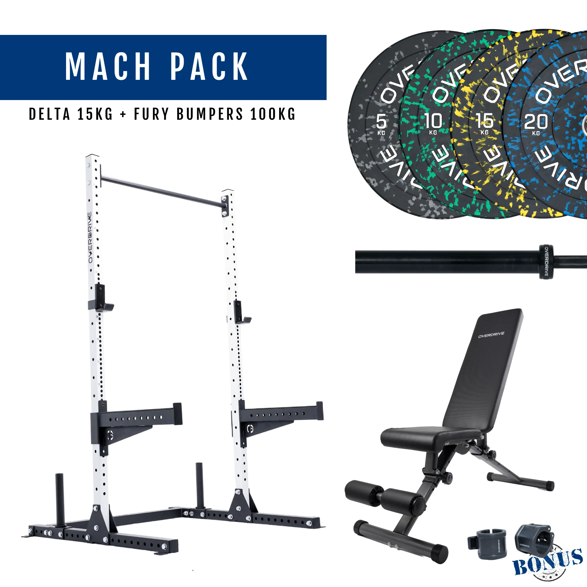 PRE-ORDER ETA 6th April Home Gym Packages - Mach Pack 100kg City Bench - Image 84
