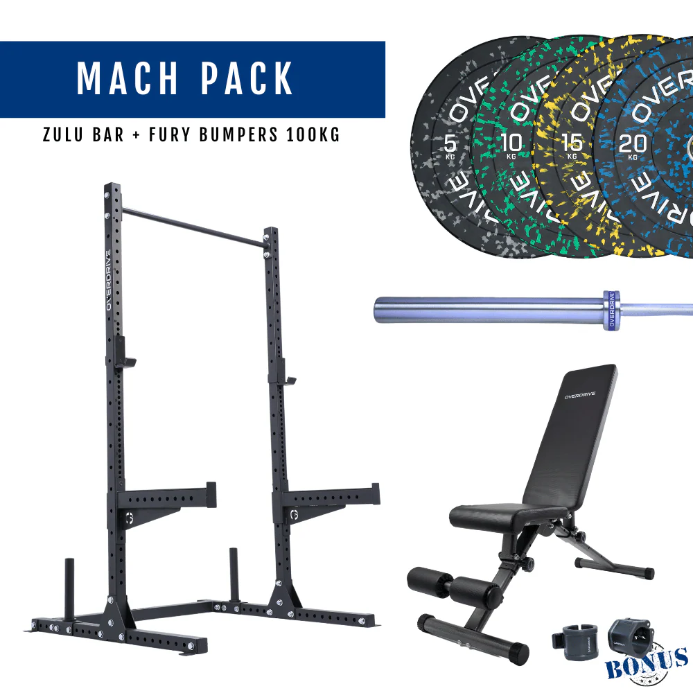 PRE-ORDER ETA 6th April Home Gym Packages - Mach Pack 100kg City Bench - Image 93