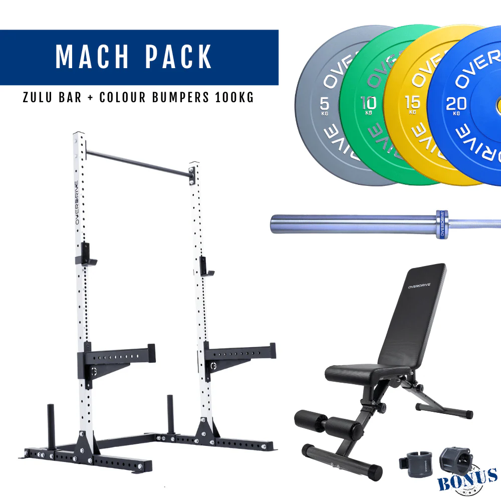 PRE-ORDER ETA 6th April Home Gym Packages - Mach Pack 100kg City Bench - Image 98
