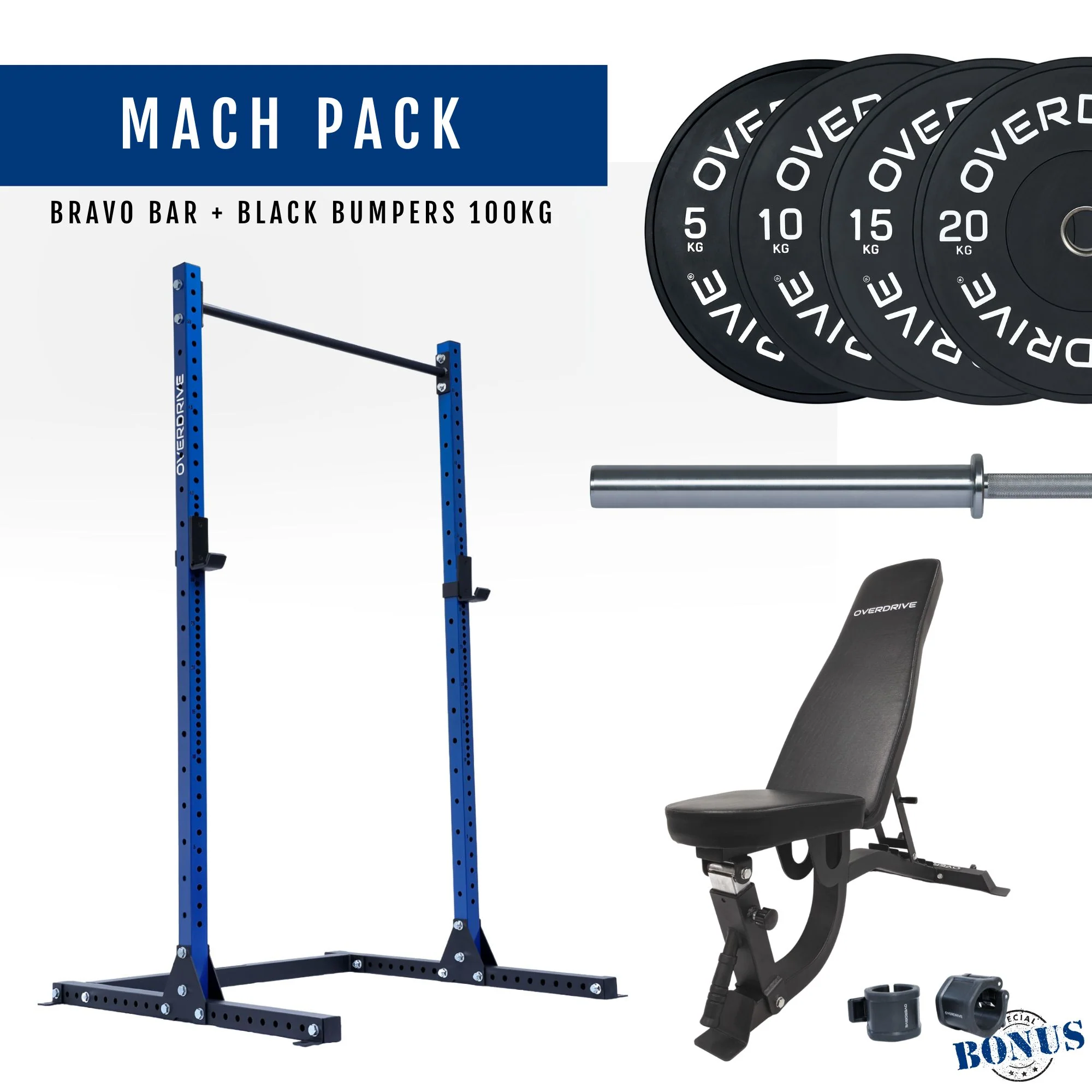 PRE-ORDER ETA 6th April Home Gym Packages - Mach Pack 100kg FID Bench - Image 10