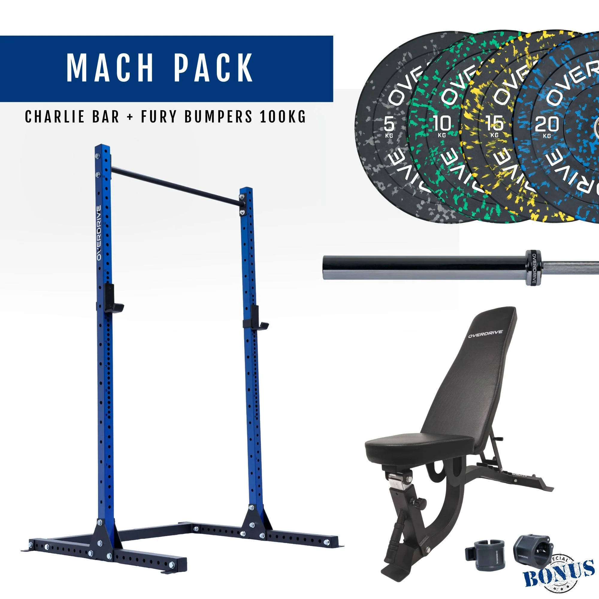 PRE-ORDER ETA 6th April Home Gym Packages - Mach Pack 100kg FID Bench - Image 13