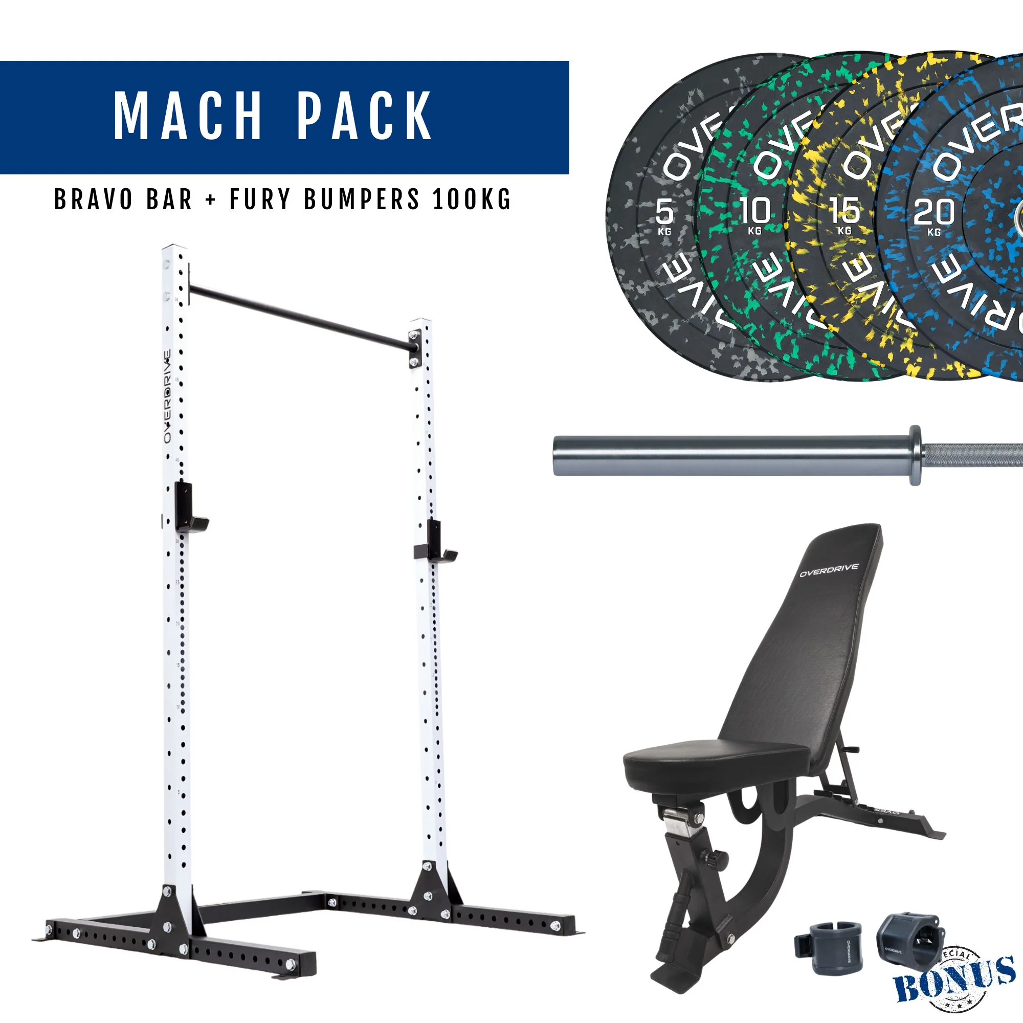 PRE-ORDER ETA 6th April Home Gym Packages - Mach Pack 100kg FID Bench - Image 19