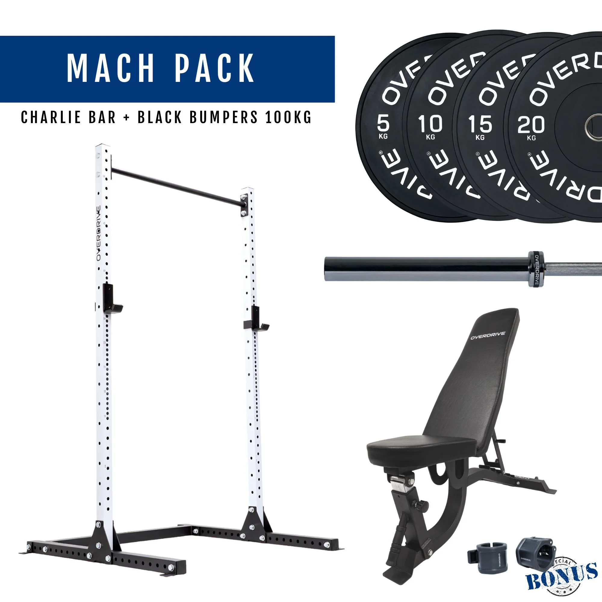 PRE-ORDER ETA 6th April Home Gym Packages - Mach Pack 100kg FID Bench - Image 20