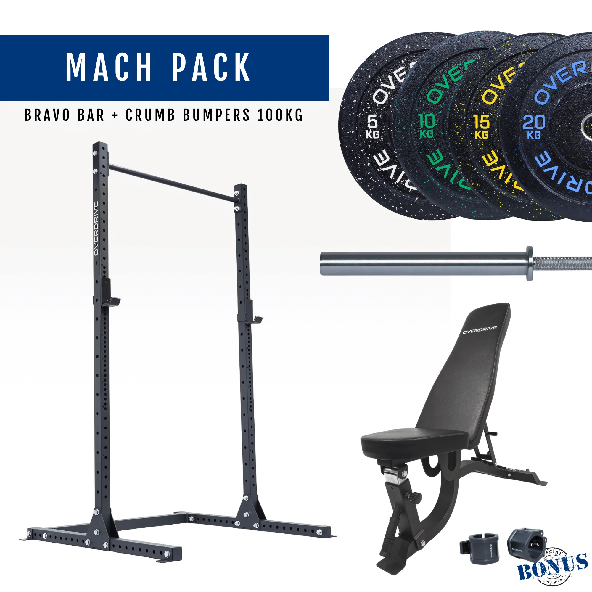 PRE-ORDER ETA 6th April Home Gym Packages - Mach Pack 100kg FID Bench - Image 28