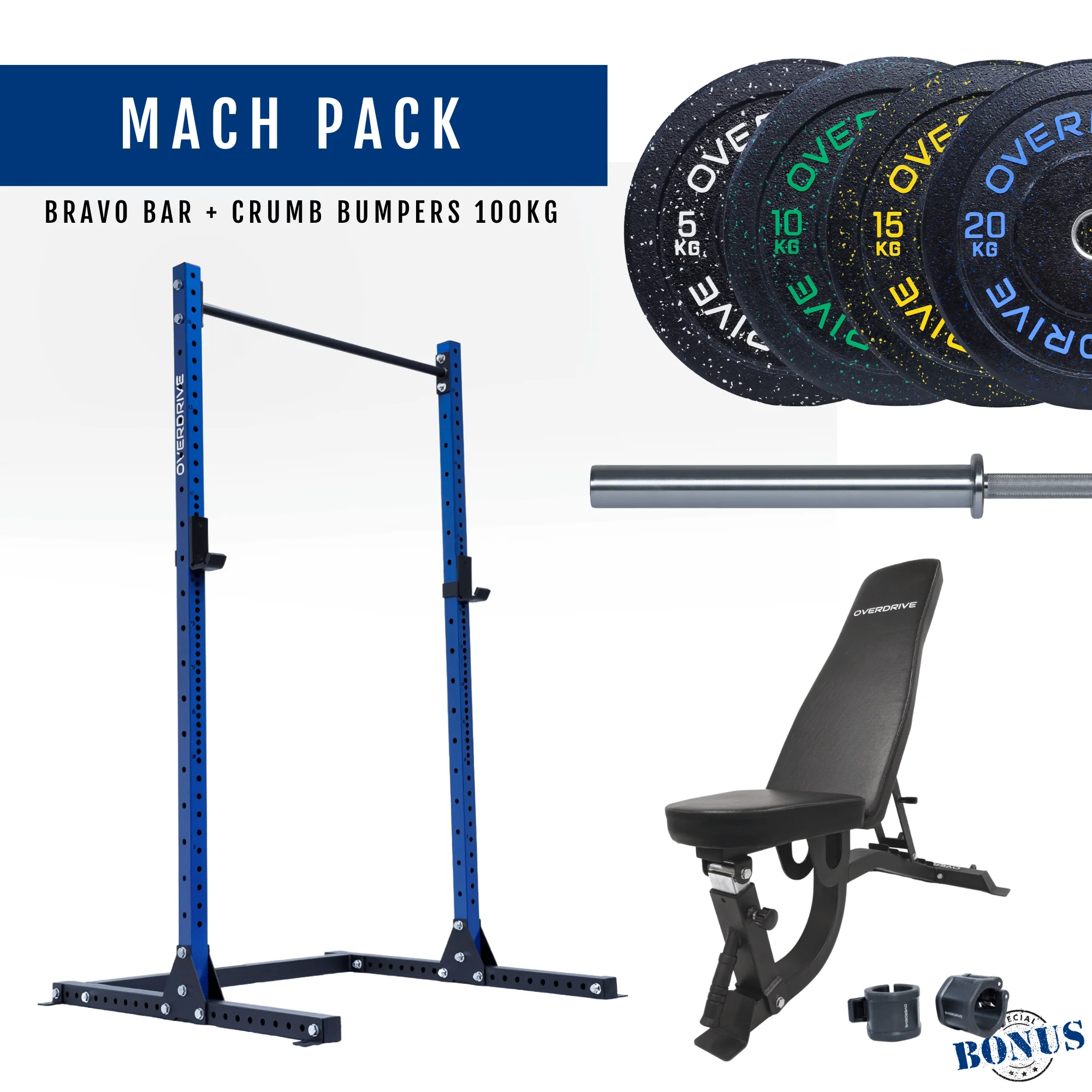 PRE-ORDER ETA 6th April Home Gym Packages - Mach Pack 100kg FID Bench - Image 31