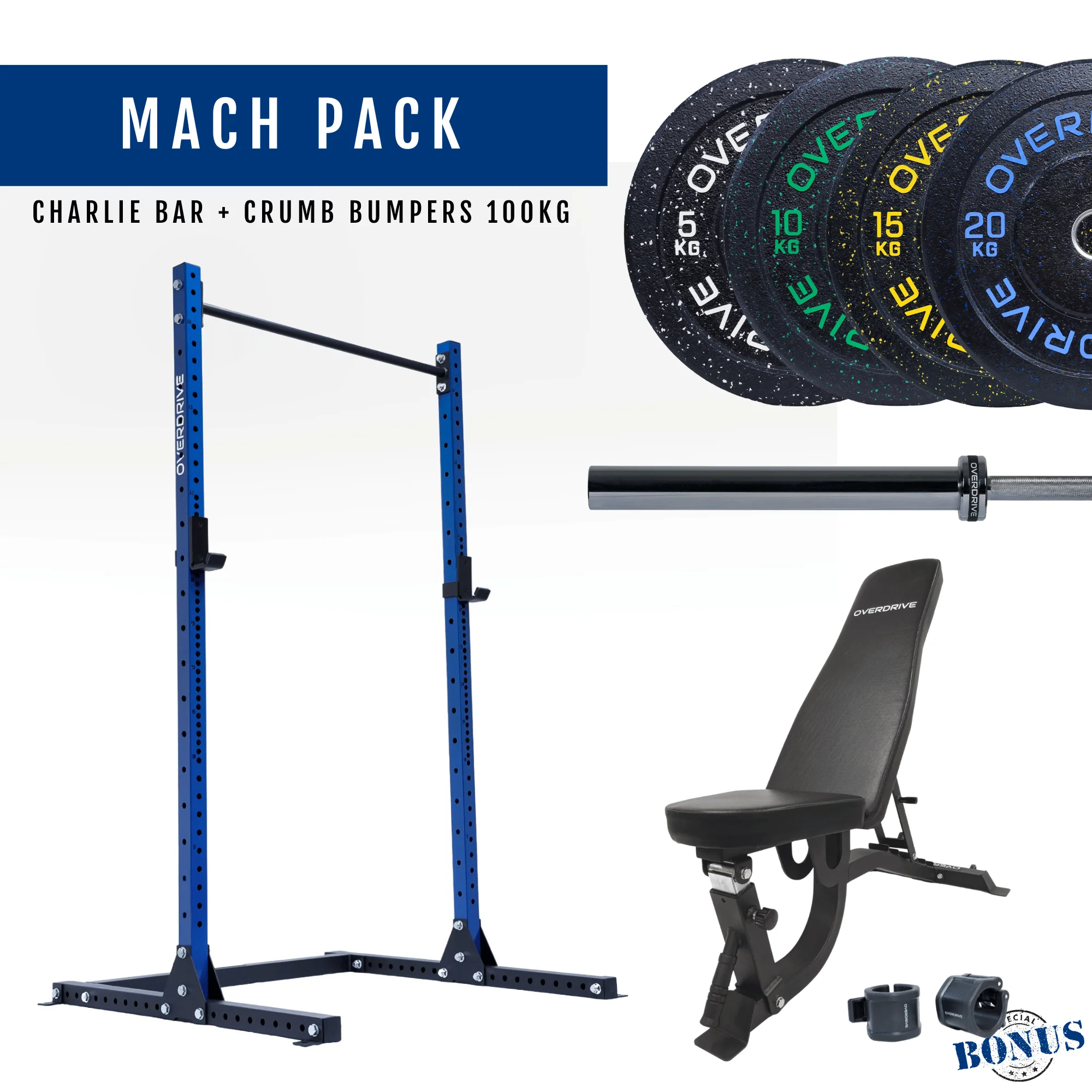 PRE-ORDER ETA 6th April Home Gym Packages - Mach Pack 100kg FID Bench - Image 32