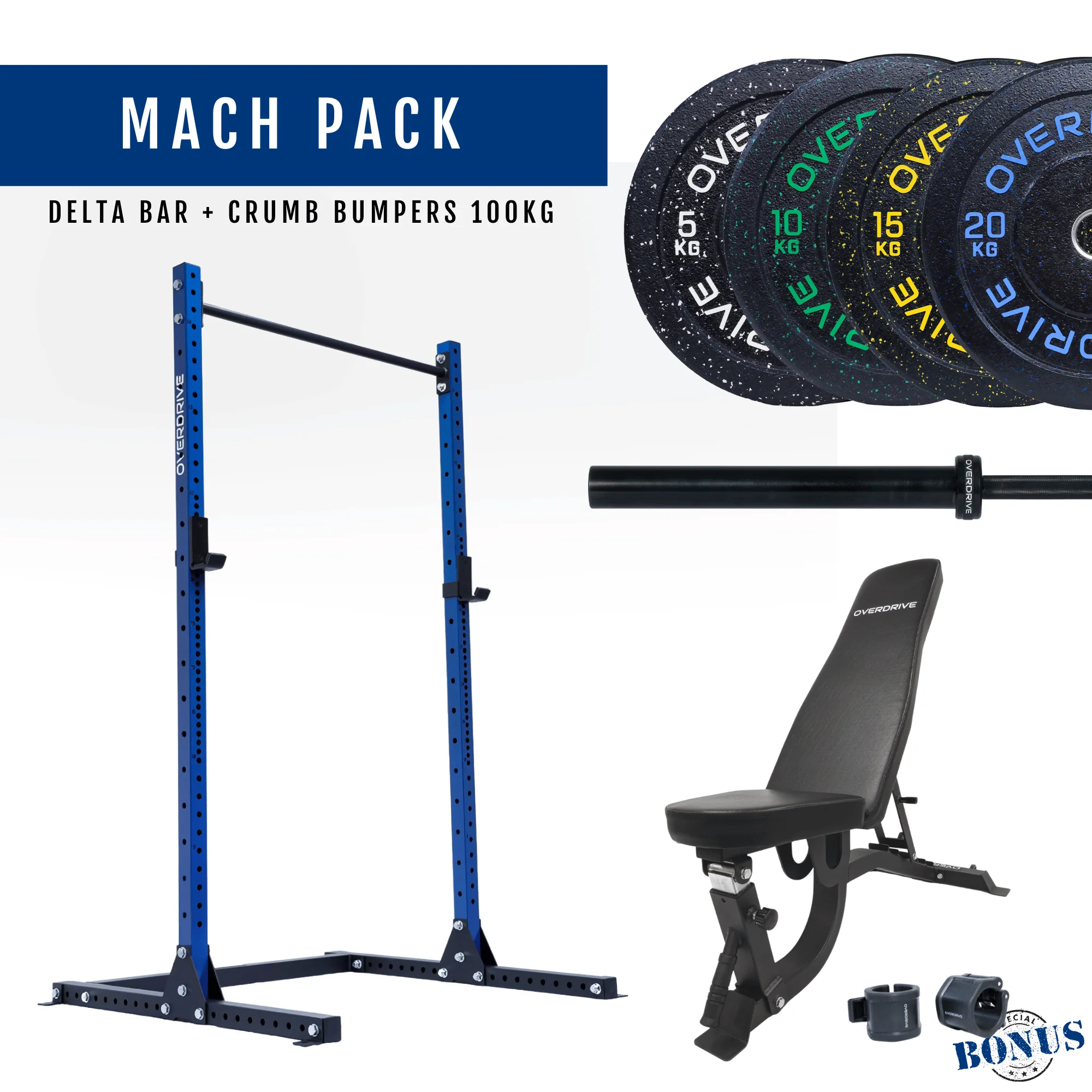 PRE-ORDER ETA 6th April Home Gym Packages - Mach Pack 100kg FID Bench - Image 33