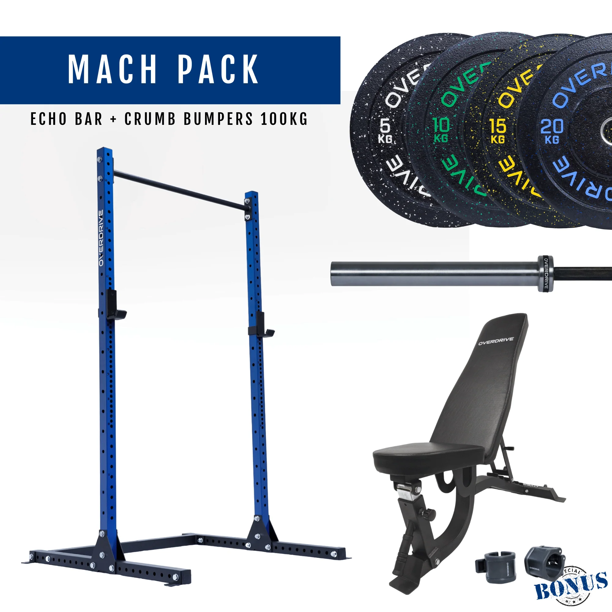 PRE-ORDER ETA 6th April Home Gym Packages - Mach Pack 100kg FID Bench - Image 34