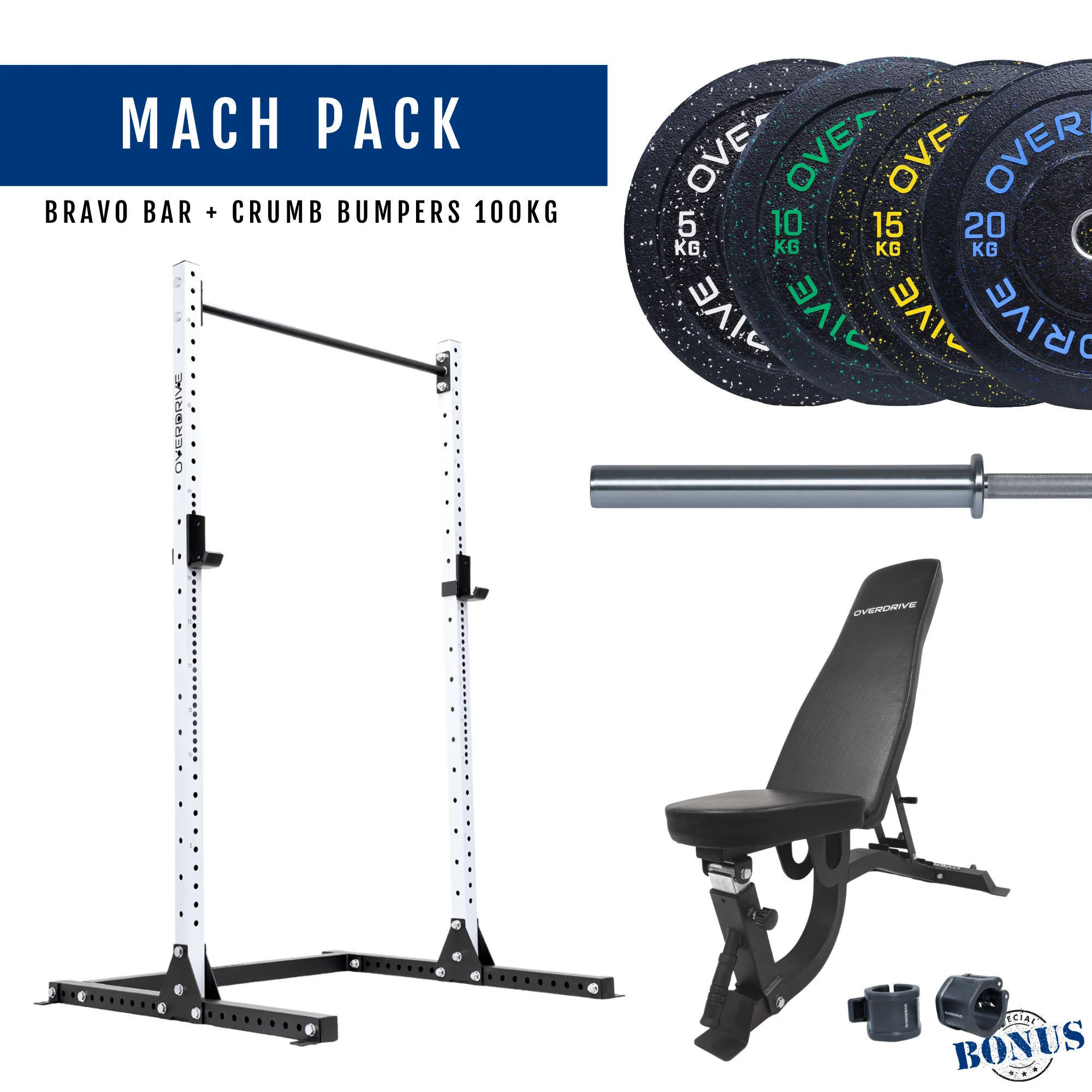 PRE-ORDER ETA 6th April Home Gym Packages - Mach Pack 100kg FID Bench - Image 35