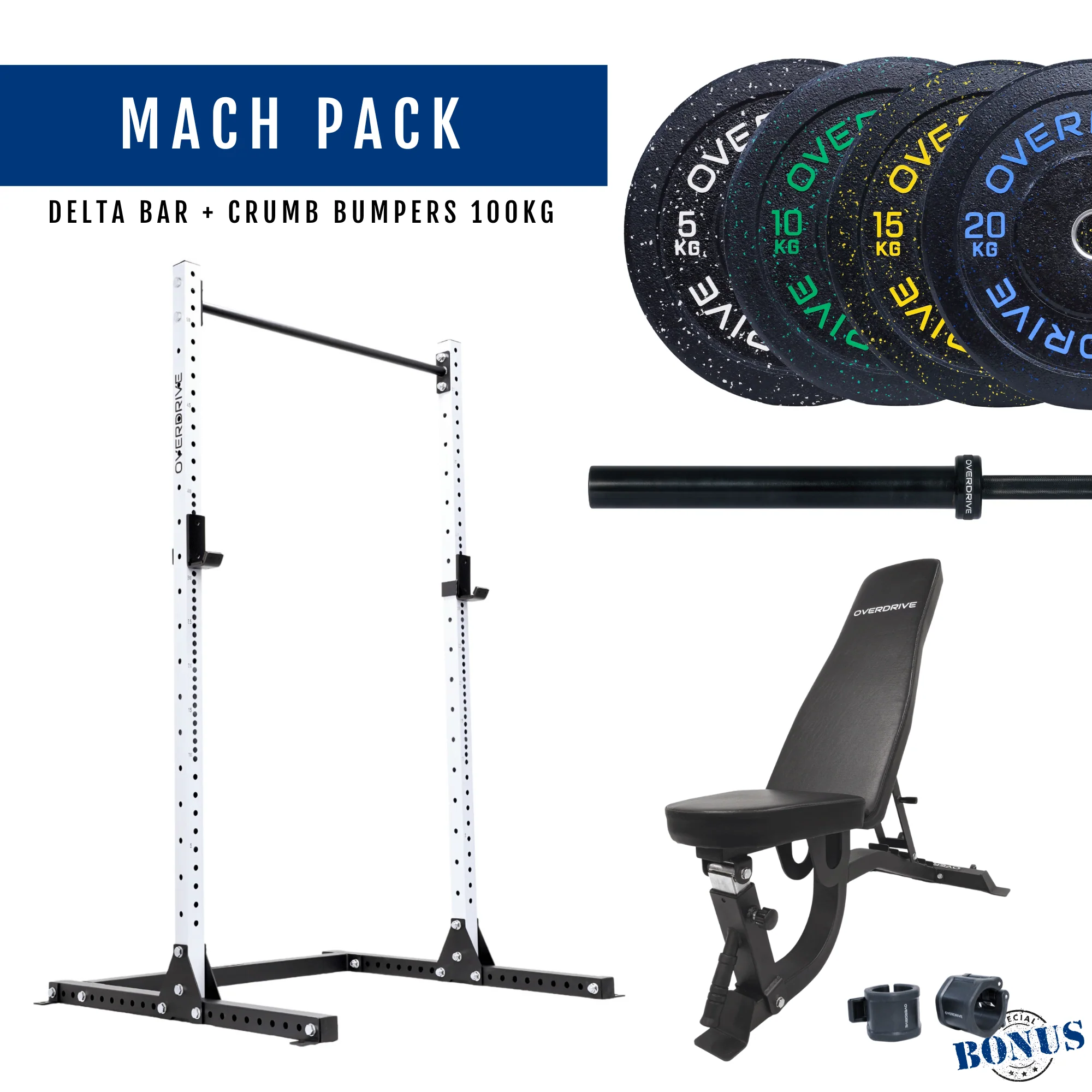 PRE-ORDER ETA 6th April Home Gym Packages - Mach Pack 100kg FID Bench - Image 37