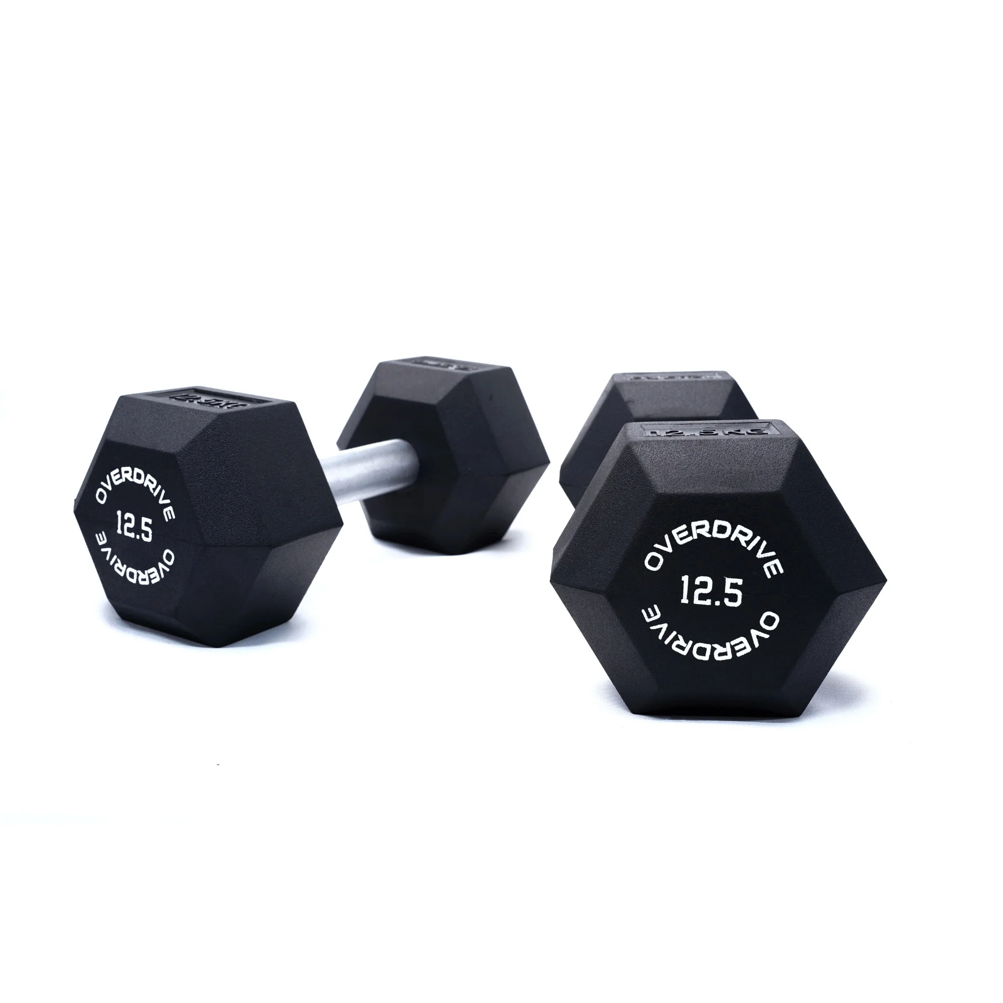 Overdrive Rubber Hex Dumbells - Image 4