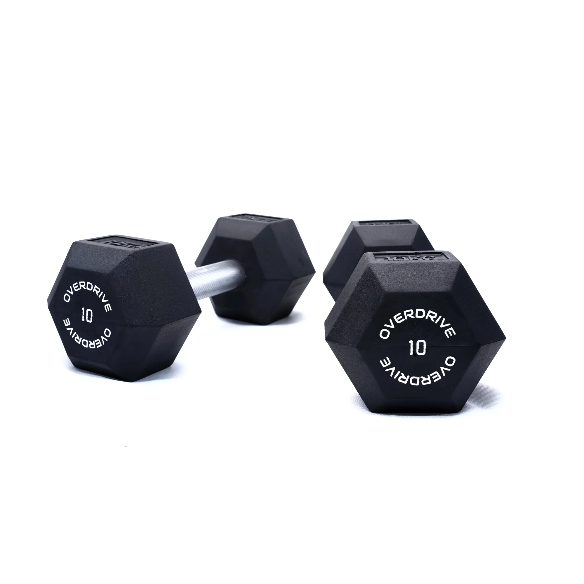 Overdrive Rubber Hex Dumbells - Image 5