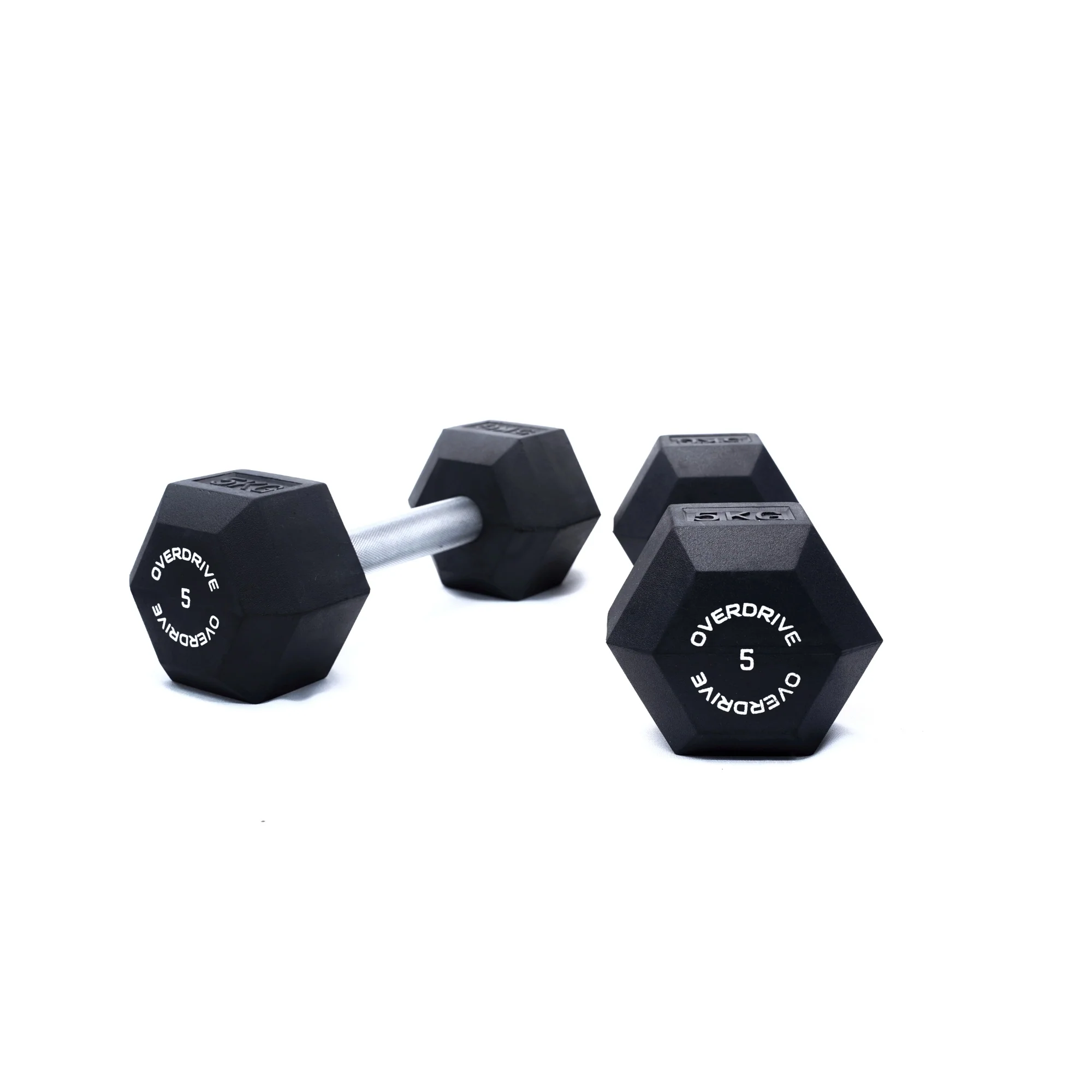 Overdrive Rubber Hex Dumbells - Image 6