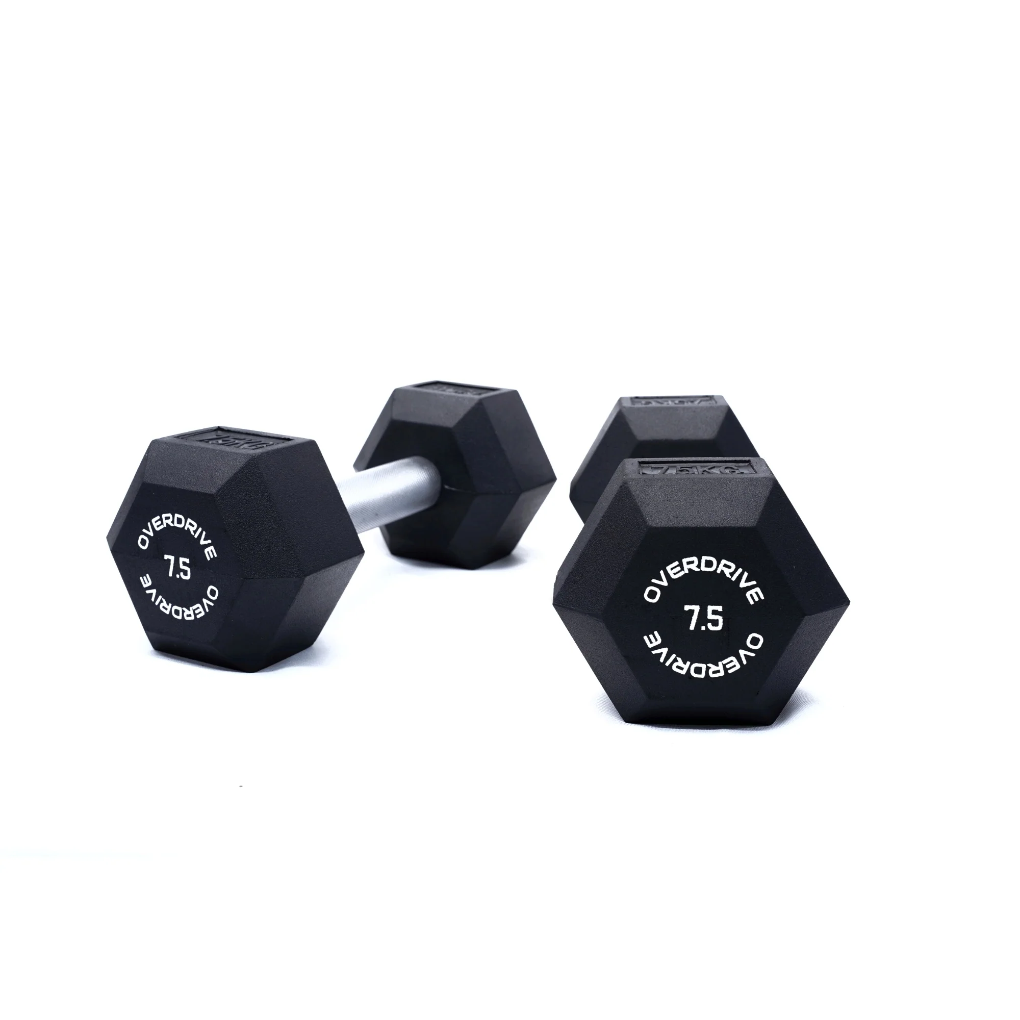 Overdrive Rubber Hex Dumbells - Image 7